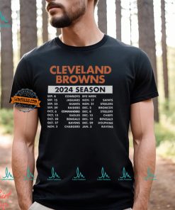 Cleveland Browns Complete Schedule 2024 Shirt