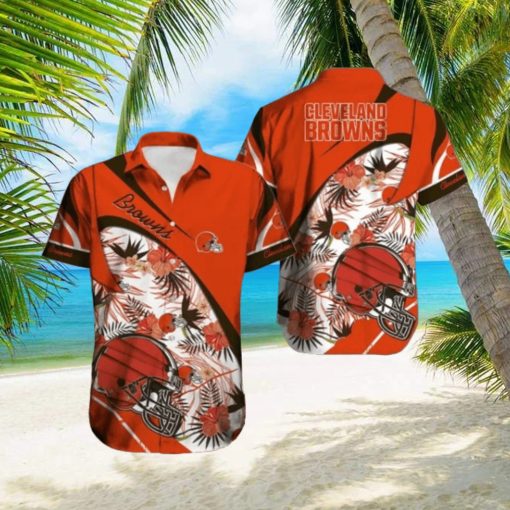 Cleveland Browns Hawaiian Tracksuit Button Down Shirt Beach Shorts Swim Trunks