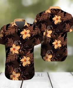 Cleveland Browns Hawaiian Tracksuit Floral Outfits Button Shirt Beach Shorts