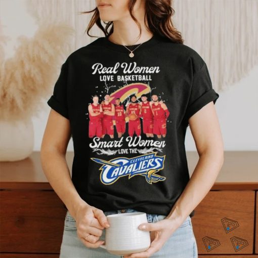 Cleveland Cavaliers Real Women Love Basketball Smart Women Love Cavaliers T Shirt