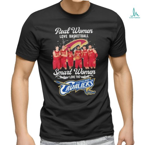 Cleveland Cavaliers Real Women Love Basketball Smart Women Love Cavaliers T Shirt