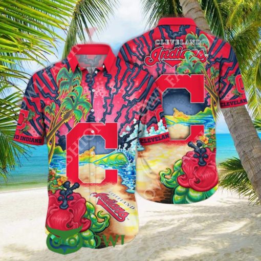 Cleveland Indians MLB Hawaiian Shirt Mosquito Bitestime Aloha Shirt