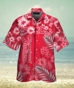 Cleveland Indians Short Sleeve Button Up Tropical Hawaiian Shirt