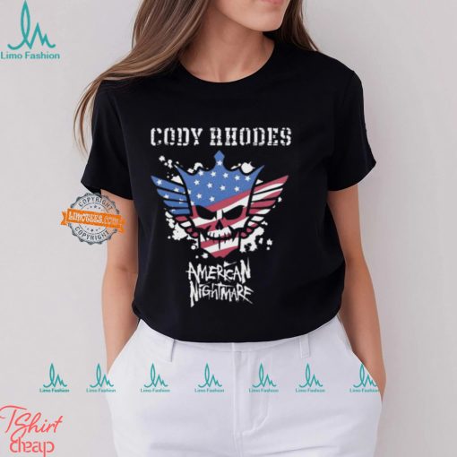 Cody Rhodes Big Bold American Nightmare Black T shirt
