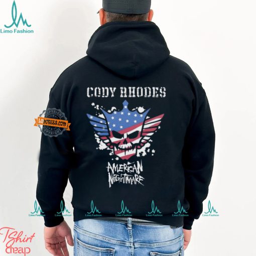 Cody Rhodes Big Bold American Nightmare Black T shirt