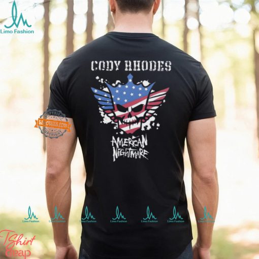 Cody Rhodes Big Bold American Nightmare Black T shirt