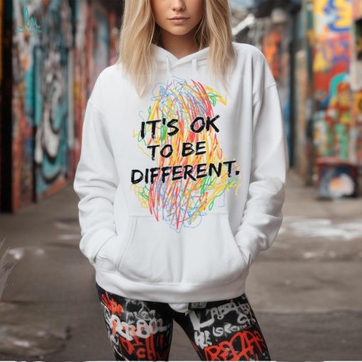 Colorful Crayon It’s Ok To Be Different Teacher T Shirt