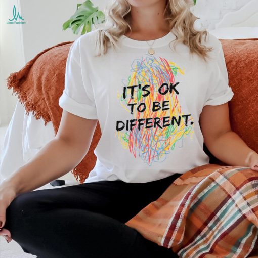 Colorful Crayon It’s Ok To Be Different Teacher T Shirt