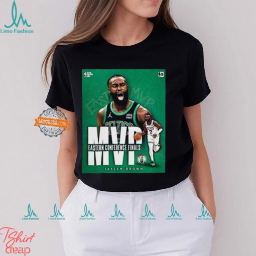 Congrats Jaylen Brown Wins The Larry Bird Trophy For 2024 Eastern Conference Finals MVP T Shirt