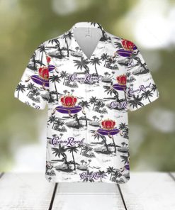 Crown Royal Hawaiian Sea Island Pattern Shirt Hawaii Beer