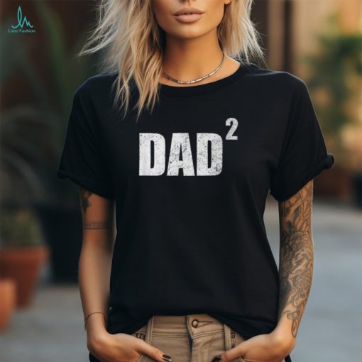 Dad Squared Second Pregnancy Announcement 2 Kid T Shirt