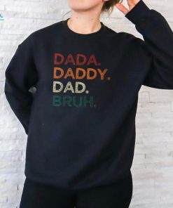 Dada Daddy Dad Bruh Fathers Day Vintage Retro Father T Shirt