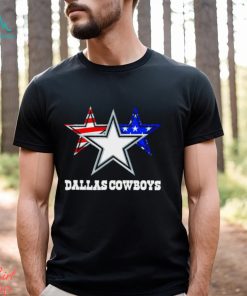 Dallas Cowboys 3 stars logo flag shirt