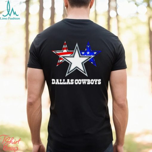 Dallas Cowboys 3 stars logo flag shirt