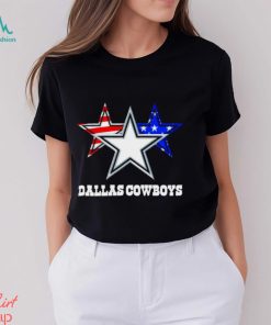 Dallas Cowboys 3 stars logo flag shirt