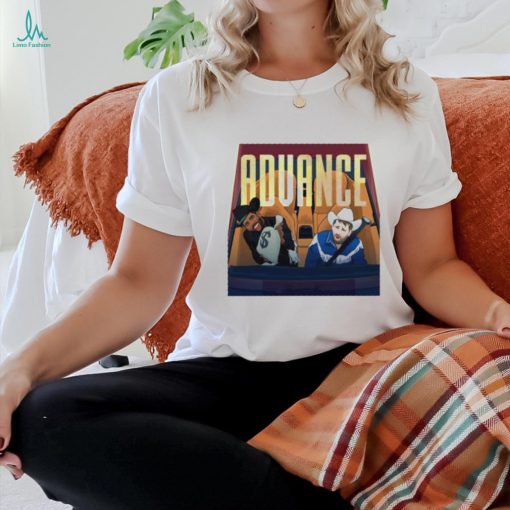 Dallas Mavericks Luka Doncic and Kyrie Irving on car advance to the conference finals shirt