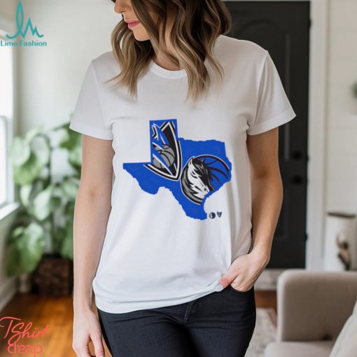 Dallas Mavericks Texas map logo shirt