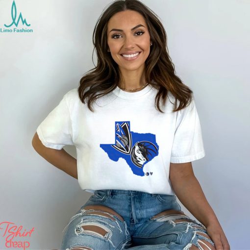 Dallas Mavericks Texas map logo shirt