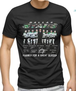 Dallas stars thank you for a great season fan 2024 shirt