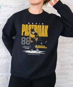 David pastrnak sports illustrated & boston card shirt