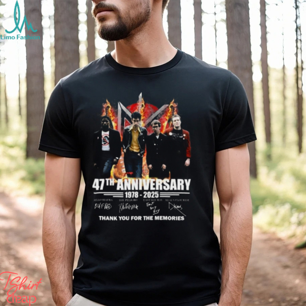 Dead Kennedys 47th Anniversary 1978 2025 Thank You For The Memories T Shirt Dead Kennedys 47th Anniversary 1978 2025 Thank You For The Memories T Shirt