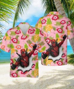 Deadpool Flower Hawaiian Shirt