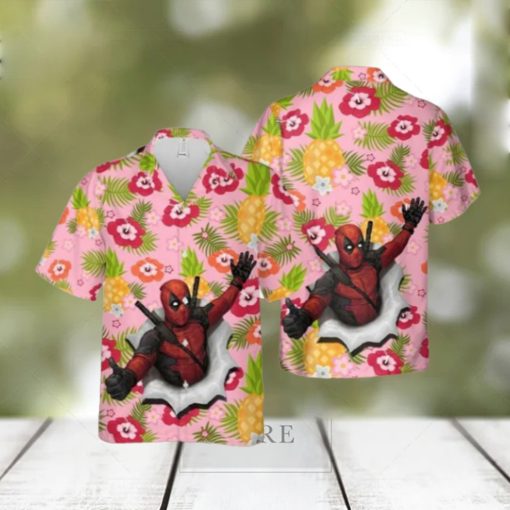 Deadpool Flower Hawaiian Shirt
