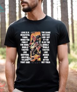 Deadpool Wolverine Marvel Studio Love Is A Beautiful Thing T Shirt