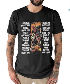 Deadpool wolverine marvel studio love is a beautiful thing shirt, hoodie, sweater, long sleeve and tank top Deadpool wolverine marvel studio love is a beautiful thing shirt