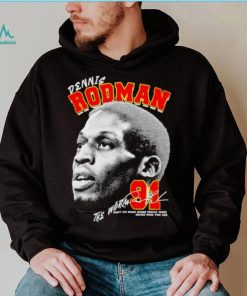 Dennis Rodman 91 Chicago Bulls basketball the Worm signature graphic shirt