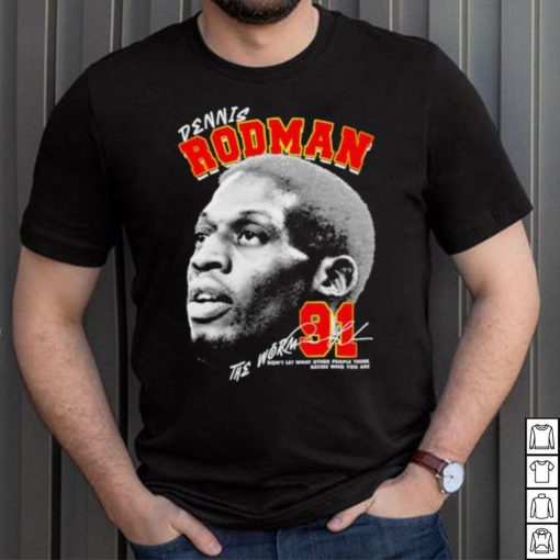 Dennis Rodman 91 Chicago Bulls basketball the Worm signature graphic shirt