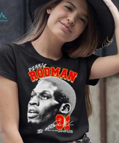 Dennis Rodman 91 Chicago Bulls basketball the Worm signature graphic shirt