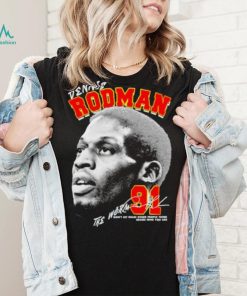 Dennis Rodman 91 Chicago Bulls basketball the Worm signature graphic shirt