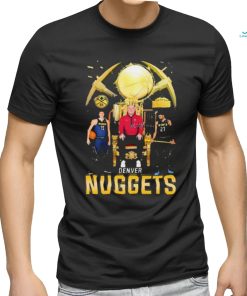 Denver Nuggets Jamal Murray Nikola Jokic And Michael Malone Let’s Go Nuggets Signatures Shirt