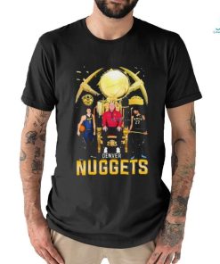 Denver Nuggets Jamal Murray Nikola Jokic And Michael Malone Let’s Go Nuggets Signatures Shirt