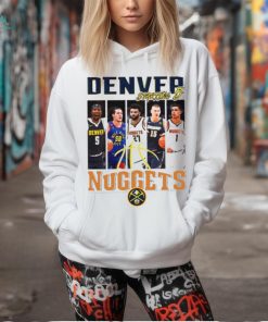 Denver Nuggets basketball starting 5 player photo shirt