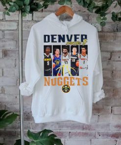 Denver Nuggets basketball starting 5 player photo shirt