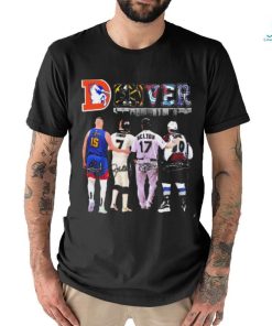 Denver Sports Teams Nikola Jokic Elway Helton And Sakic Signatures Shirt