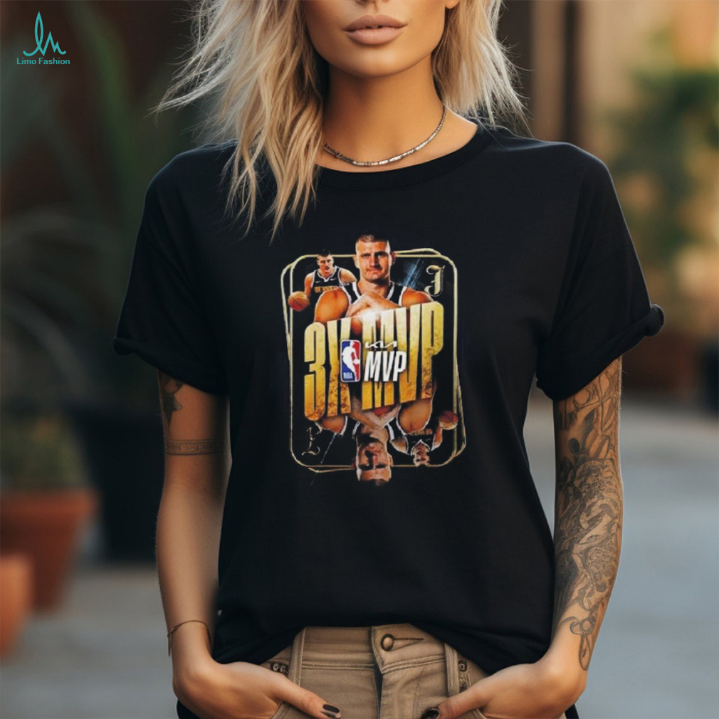 Denver nuggets nikola jokic is kia mvp for the 3rd time in the last 4 seasons 2024 shirt Denver nuggets nikola jokic is kia mvp for the 3rd time in the last 4 seasons 2024 shirt