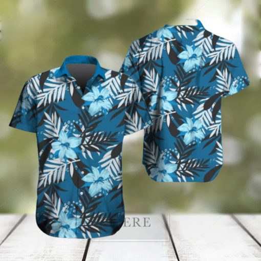 Detroit Lions Hawaiian Tracksuit Floral Outfits Button Down Shirt Beach Shorts