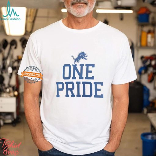 Detroit Lions one pride slogan shirt