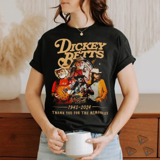 Dickey Betts 1943 2024 Thank You For The Memories Signature T Shirt