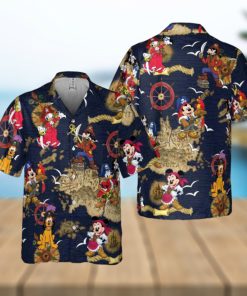 Disney Pirates Of Caribbean Hawaiian Shirt, Mickey And Friends A Pirate’s Life Summer Hawaiian