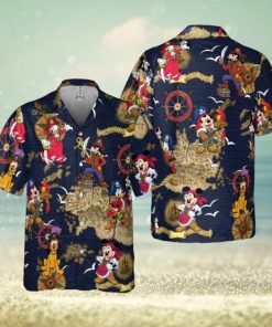Disney Pirates Of Caribbean Hawaiian Shirt, Mickey And Friends A Pirate’s Life Summer Hawaiian