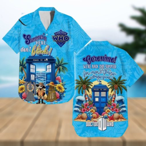 Doctor Who Summer’s Here Don’t Blink Hawaiian Shirt