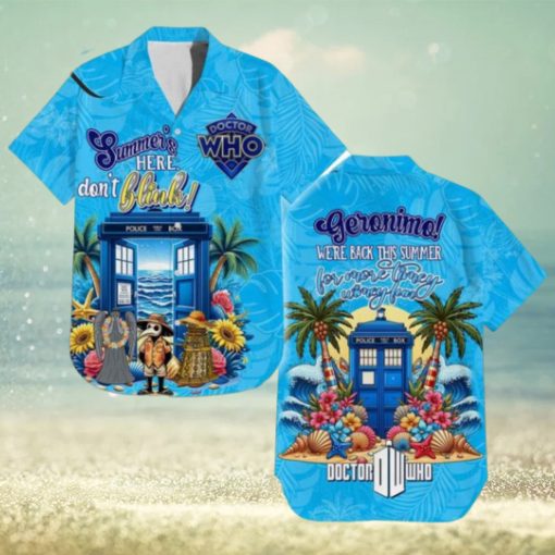 Doctor Who Summer’s Here Don’t Blink Hawaiian Shirt