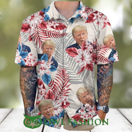 Donald Trump Face Expression Hawaii Shirt