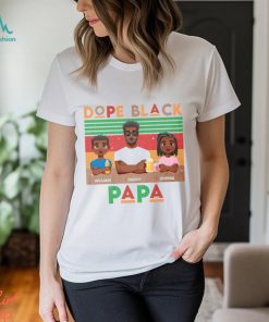 Dope Black Papa Uncle Dad Tribe Retro Shirt
