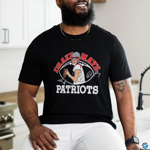 Drake Maye New England Patriots Homage Caricature Player Tri Blend T Shirt