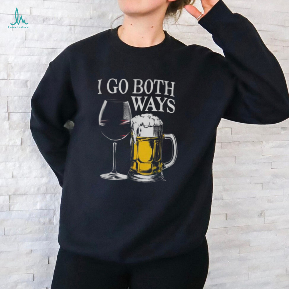 Drinking Alcohol I Go Both Ways Wine Beer T Shirt Drinking Alcohol I Go Both Ways Wine Beer T Shirt